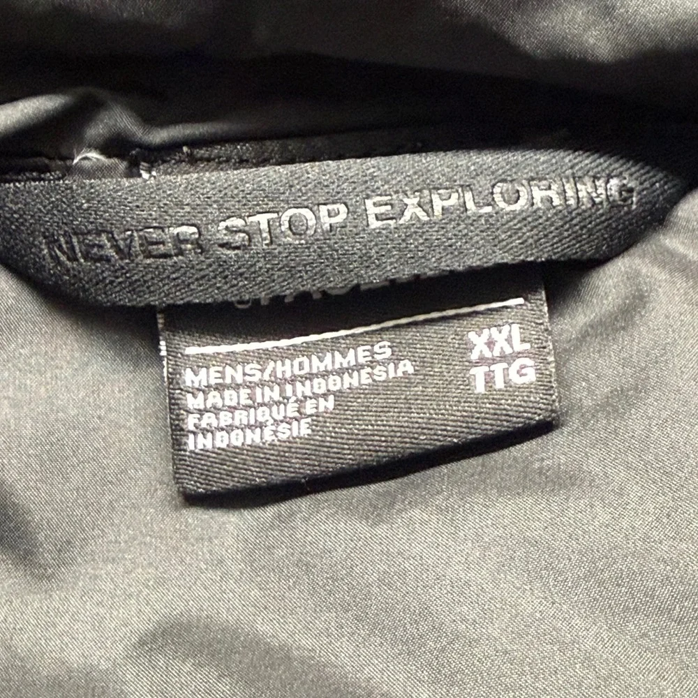 The North Face McMurdo Parka III Grey Black Down Winter Coat Hooded Mens XXL